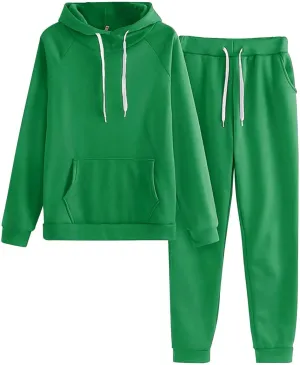 Womens 2 Piece Outfits Long Sleeve V Neck Oversized Plus Jogger Sweatsuit Sets Tracksuits
