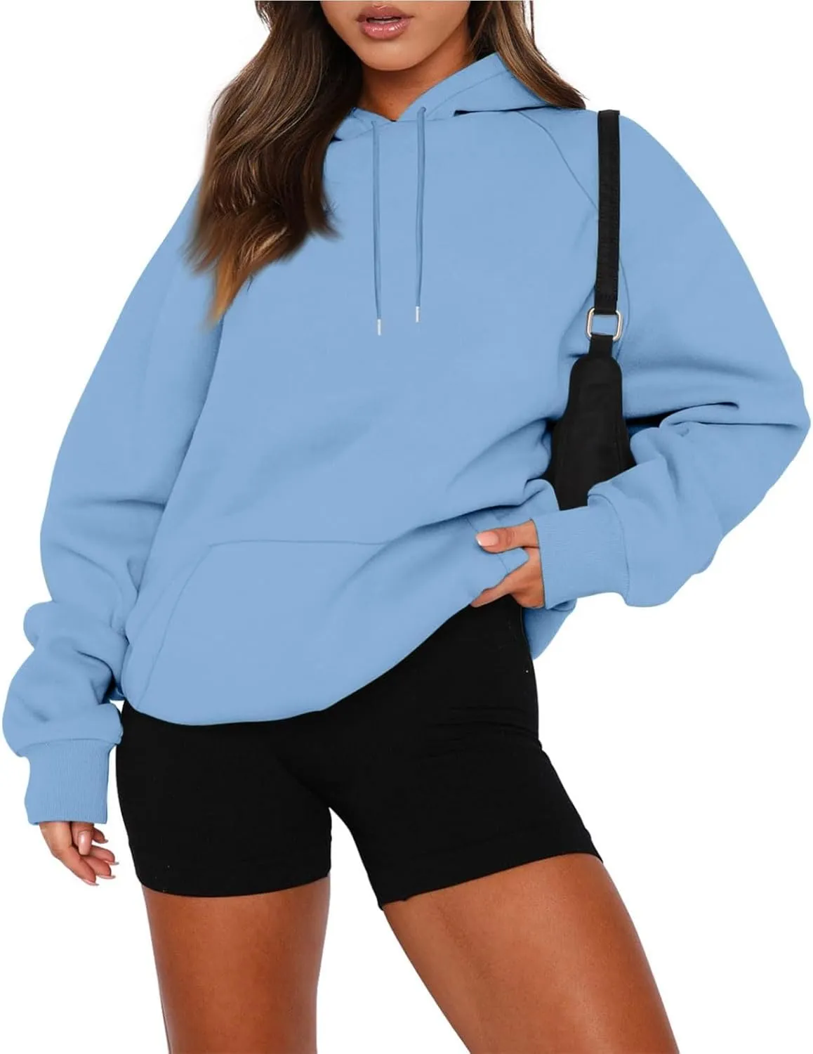 Women'S Casual Oversized Hoodie Soft Fleece Pullover Sweatshirt With Drawstring Perfect