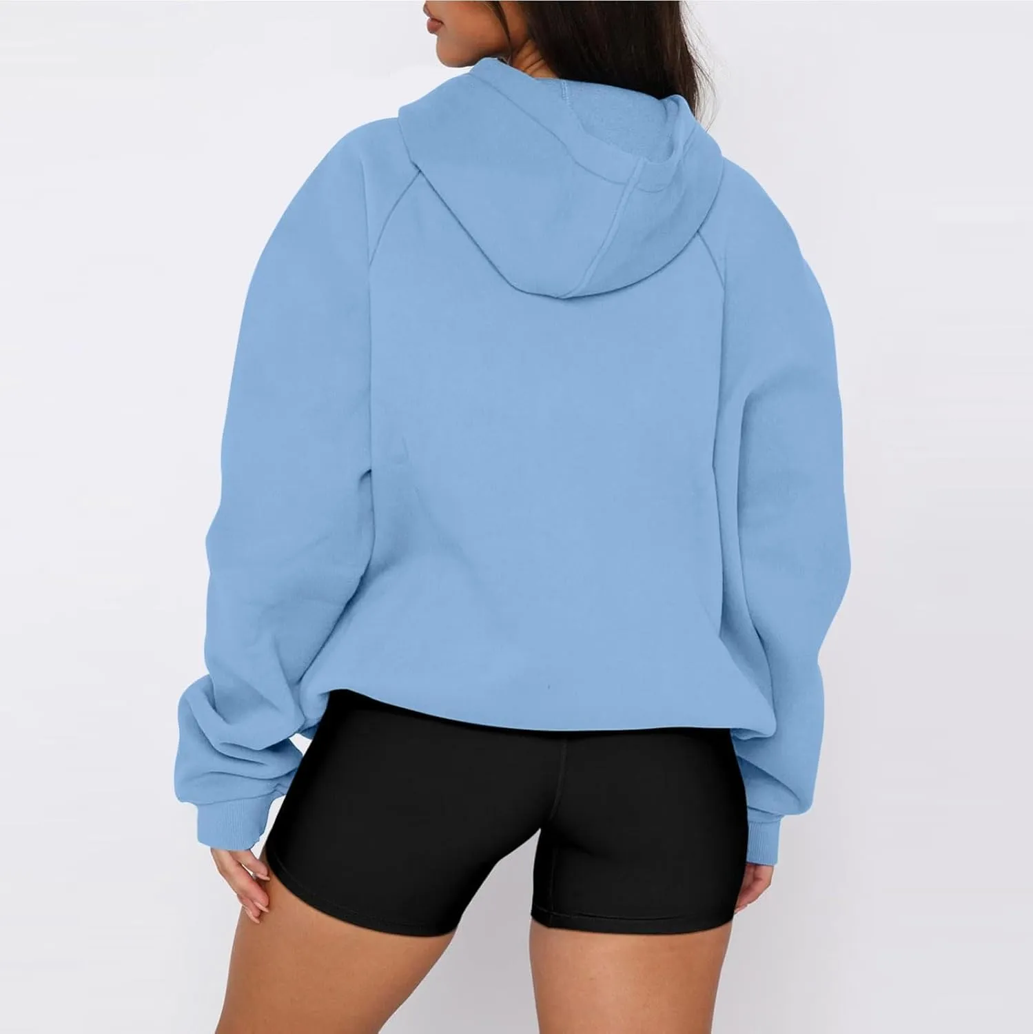 Women'S Casual Oversized Hoodie Soft Fleece Pullover Sweatshirt With Drawstring Perfect