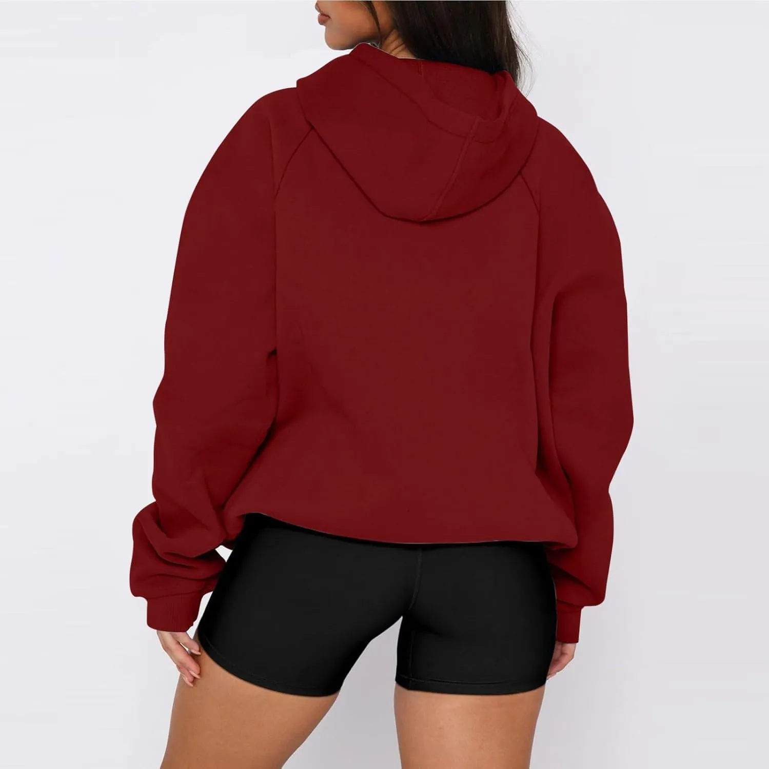Women'S Casual Oversized Hoodie Soft Fleece Pullover Sweatshirt With Drawstring Perfect