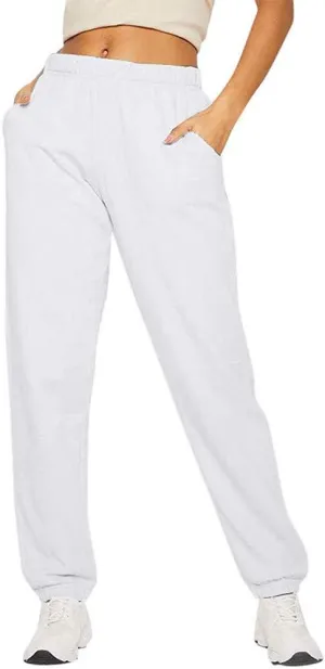 Women's Casual Sweatpants, High Waist Workout Jogger Pants Baggy Trousers, Running Jogging Harem Pants Active Lounge Trousers