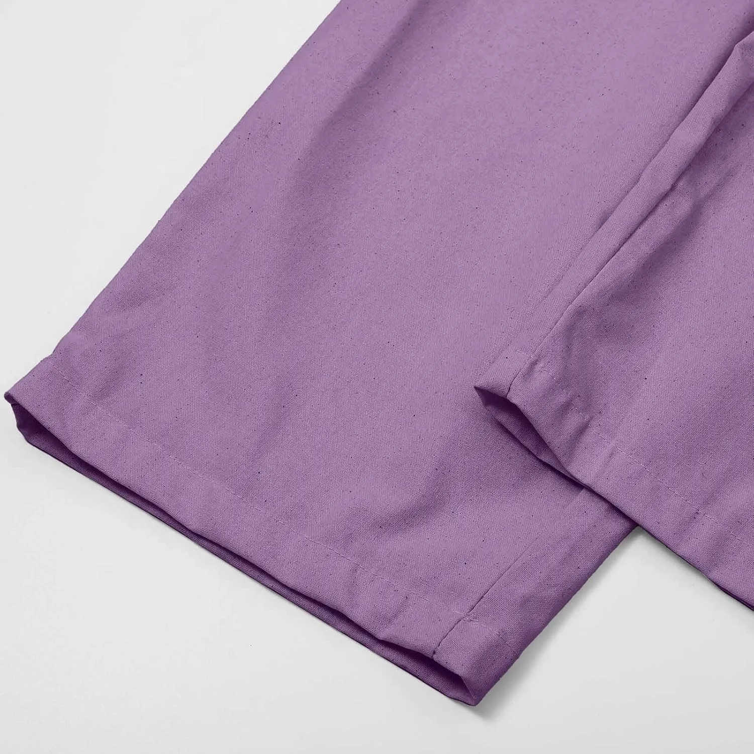 Women's Cotton Linen Micro Flared Pants Solid Summer Drawstring Wide Leg Pants Elastic Palazzo Trousers with Pockets