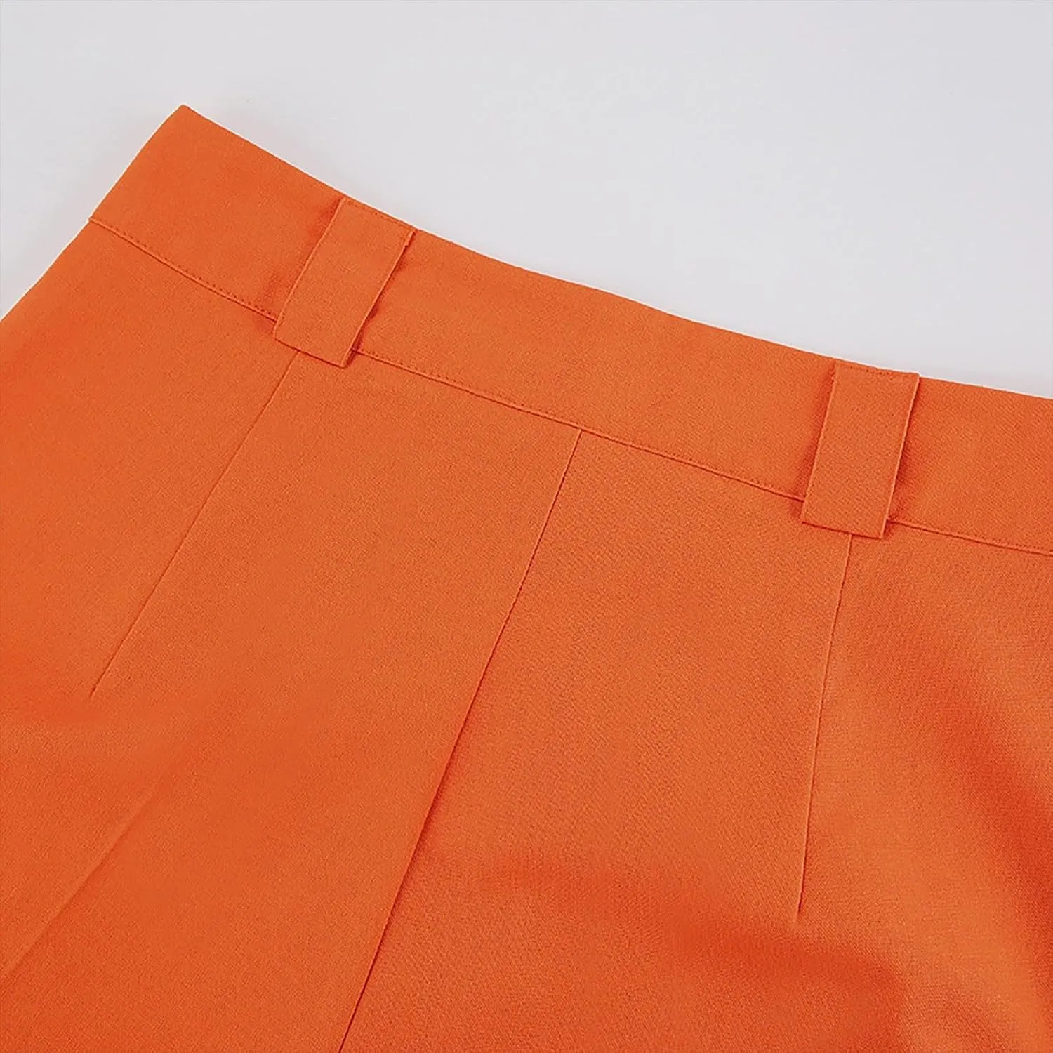 Women's High Waist Satin Pants Elegant Wide Leg Pants Casual Work Office Long Trousers Loose Palazzo with Pockets