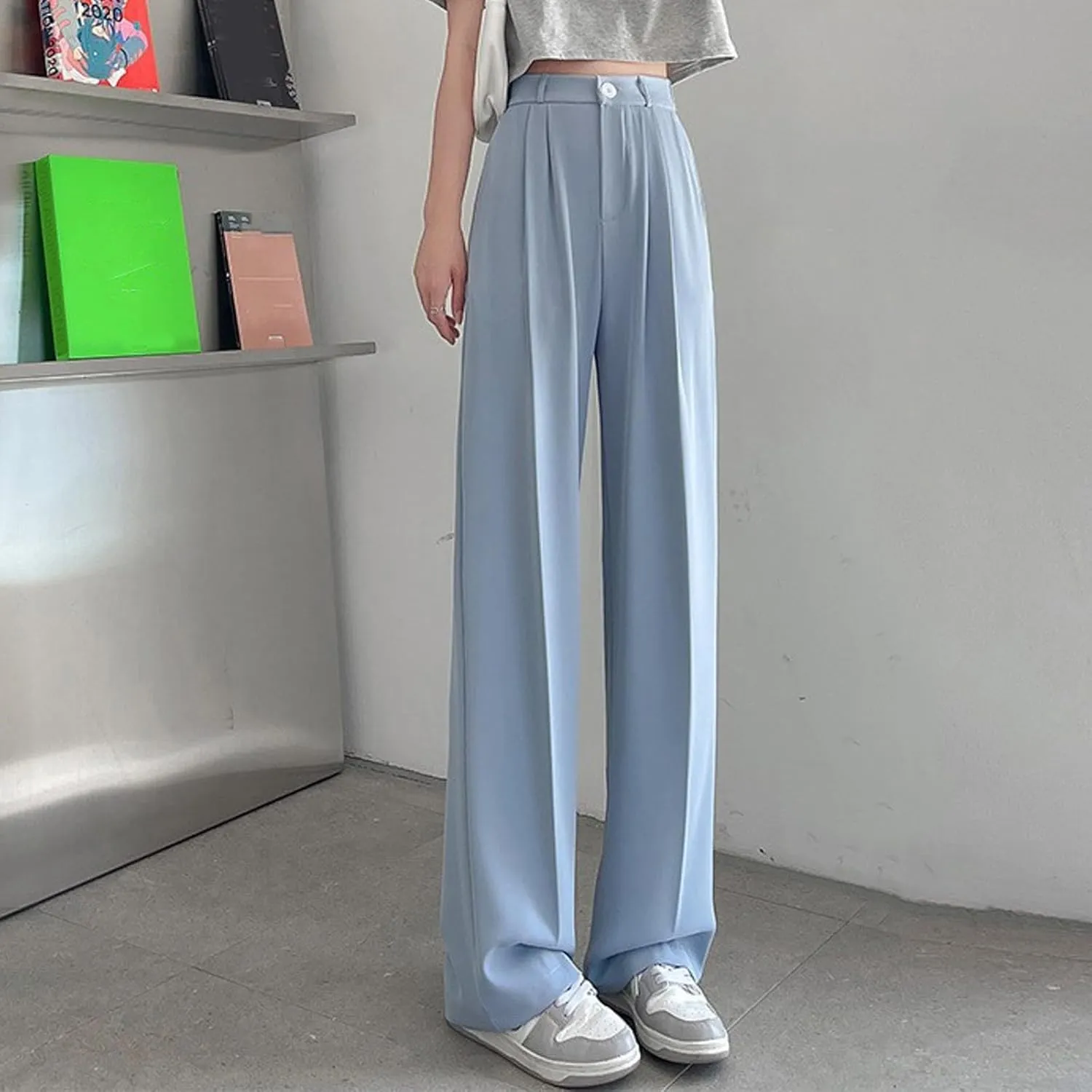 Womens Linen Blend Summer Fashion Pants Low Waist Lounge Pants Plus Size Trousers Work Business