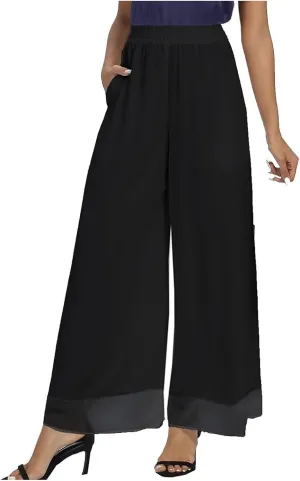 Women's Linen Blend Summer Floral Pants Low Waist Wide Leg Plus Size Pant Trousers Travel