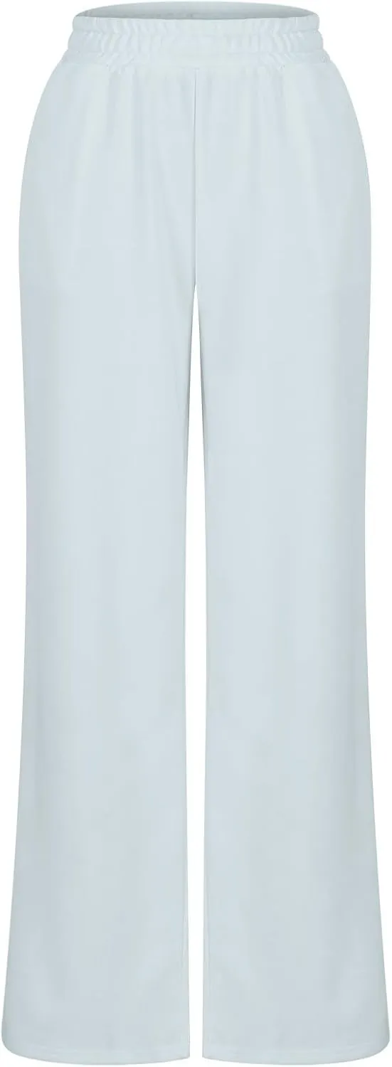 Women's Pants Baggy Sweatpants Wide Leg High Waist Sweatpants Casual Palazzo Pants Plus Size Loose Trousers Comfy Pant