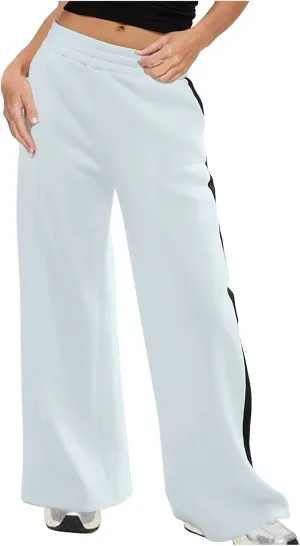 Women's Pants Baggy Sweatpants Wide Leg High Waist Sweatpants Casual Palazzo Pants Plus Size Loose Trousers Comfy Pant