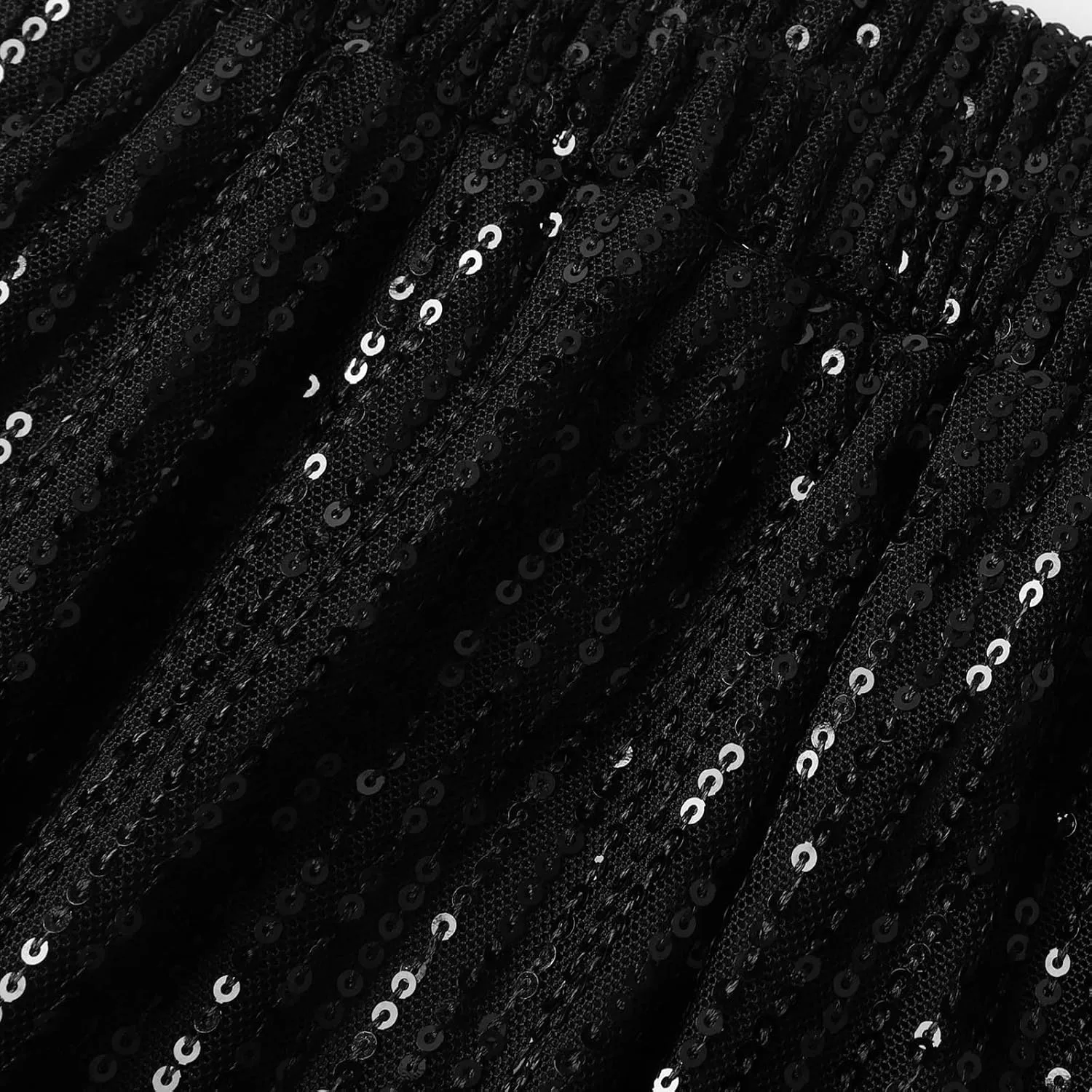 Women's Sequin Flared Trousers High Waisted Sparkly Wide Leg Trousers Party Clubwear Shiny Bell Bottom Pants 2025
