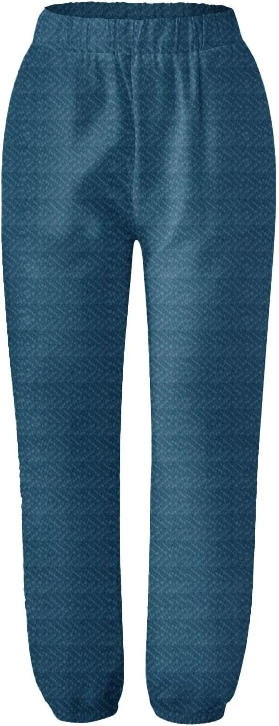 Women's Striped Cotton Linen Wide Leg Pants Summer Casual Comfy Pants Elastic Waist Breathable Fashionable Trousers