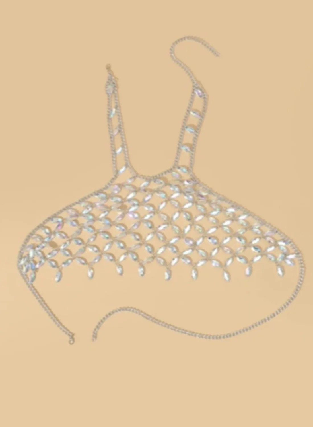 Women's Tank Tops Abstract Halter Sleeveless Rhinestones Cropped Summer Party Vacation Sexy Tops
