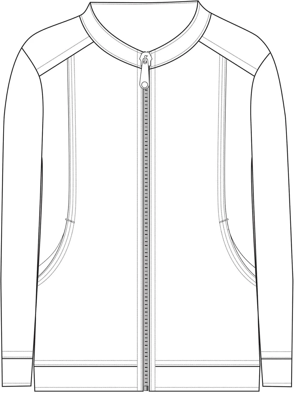 Women's Ultra Soft Front Zip Warm-Up Scrub Jacket
