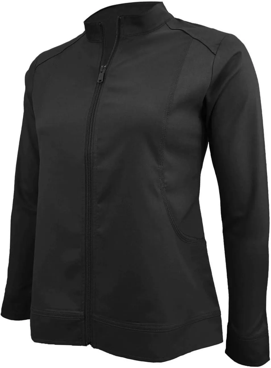 Women's Ultra Soft Front Zip Warm-Up Scrub Jacket