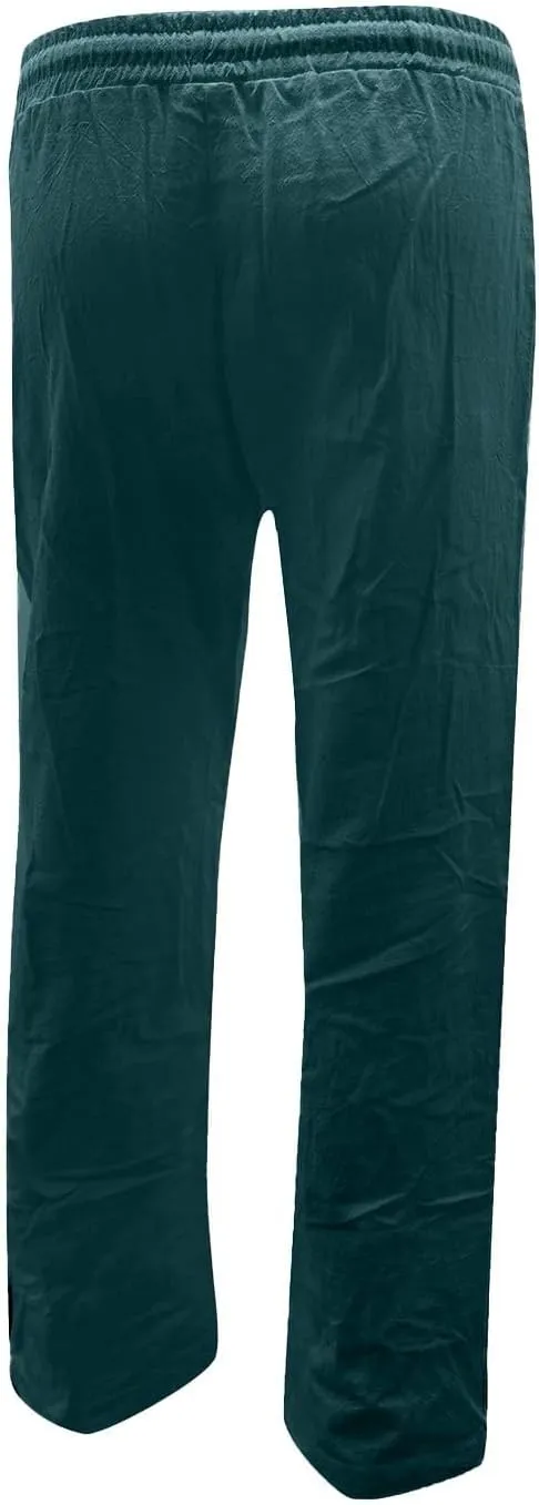 Women's Wide Leg Pants Winter Highwaisted Beach Pants with Pockets Fleece Lined Elastic Waist