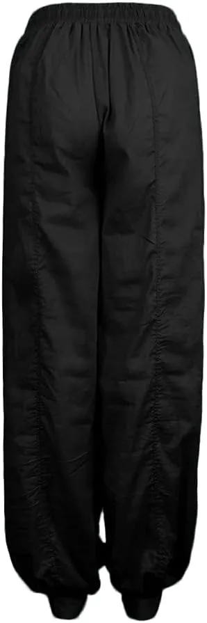 Womens Wide Leg Sweatpants Winter Opaque Beach Thermal with Pockets Barrel Pants Wide Leg