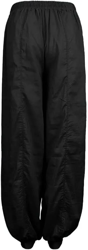 Womens Wide Leg Sweatpants Winter Opaque Beach Thermal with Pockets Barrel Pants Wide Leg
