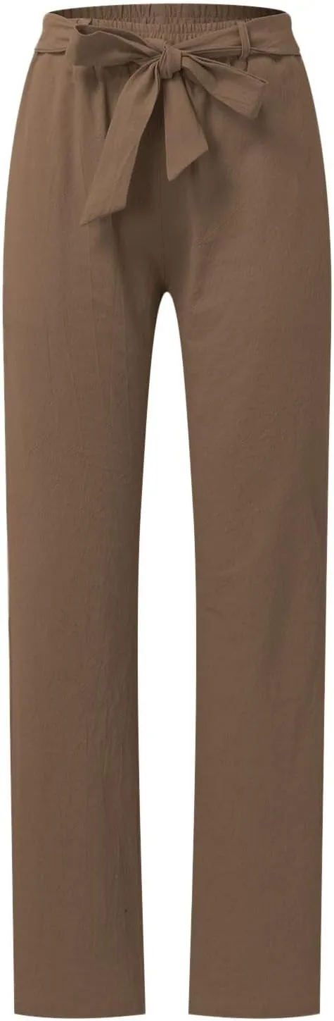Women's Winter Warm Fleece Joggers Pants Winter Funky Yoga Pants with Pockets Fleece Lined Wide Leg