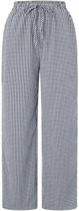 Y2k Striped Pants for Women Elastic Drawstring High Waist Wide Leg Pants Vintage Streetwear Lounge Trousers