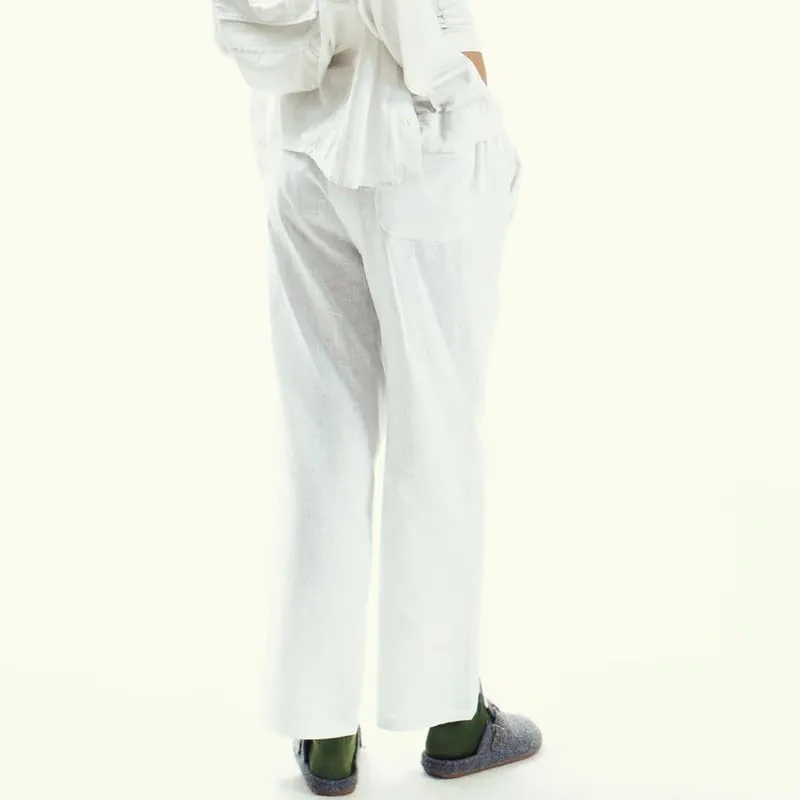 Y2k Striped Pants for Women Elastic Drawstring High Waist Wide Leg Pants Vintage Streetwear Lounge Trousers