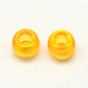 Yellow Transparent - Acrylic Pony Beads