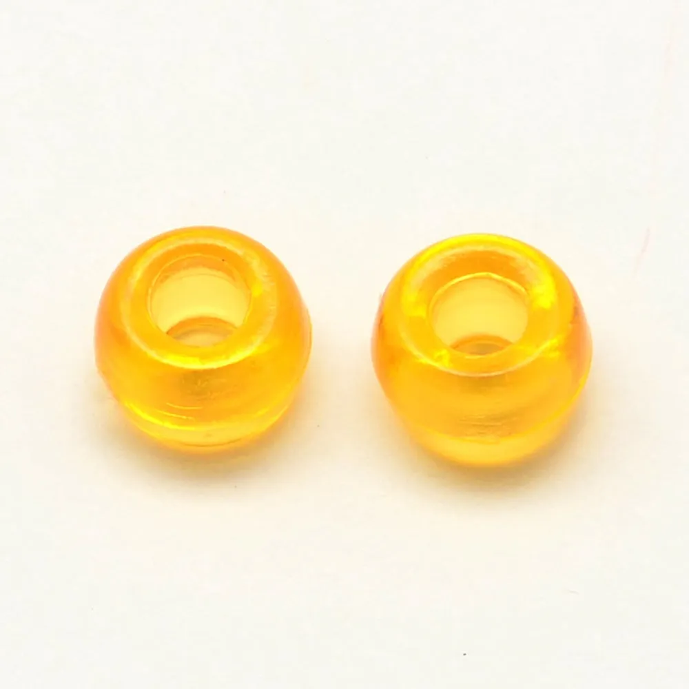 Yellow Transparent - Acrylic Pony Beads