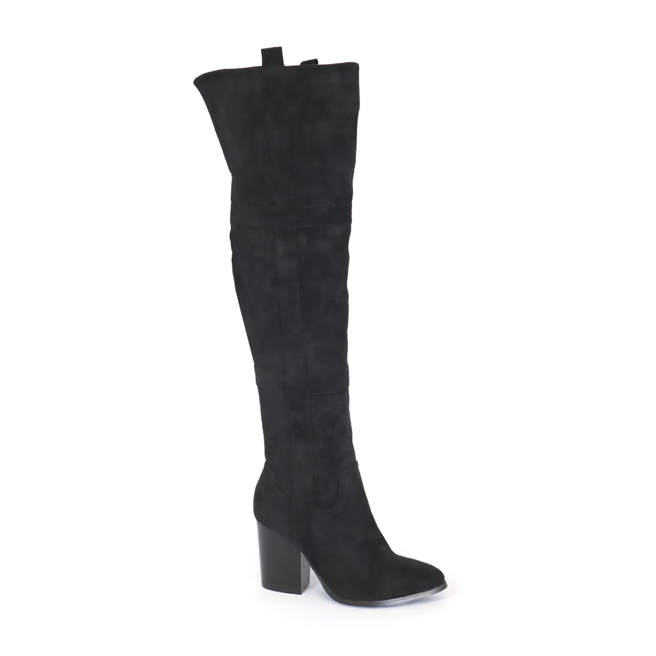 Yoki Womens Over the Knee Western Boots