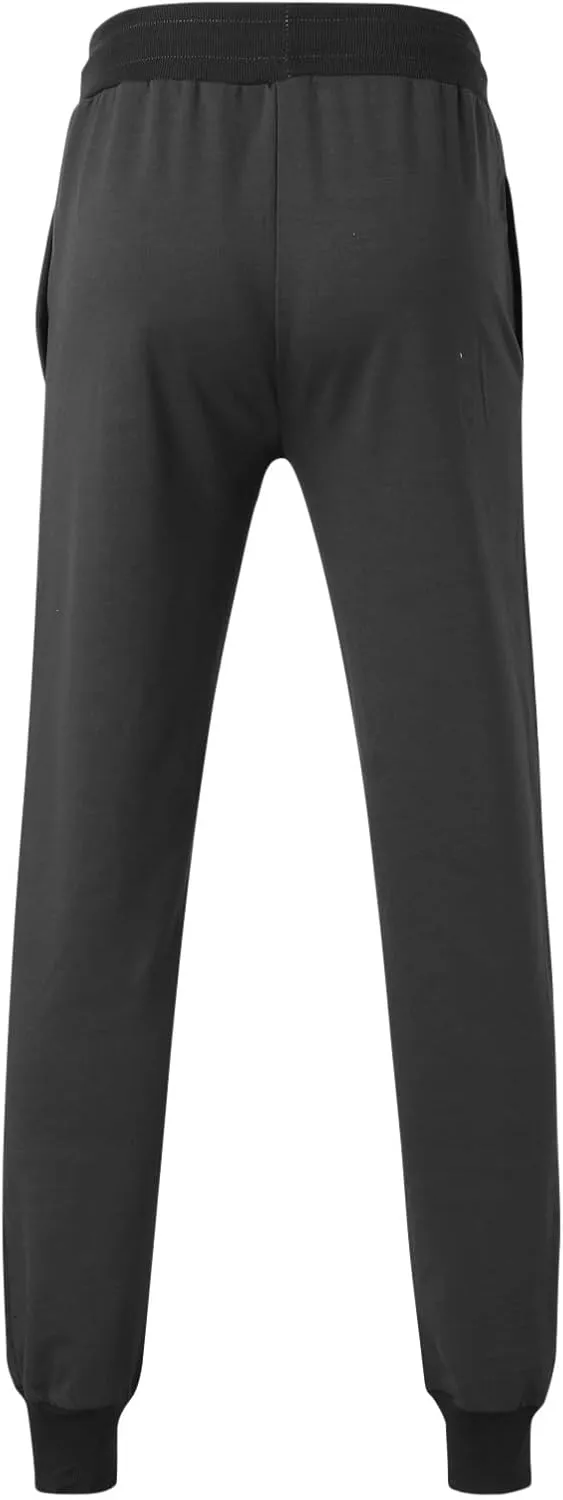 ZYXTIM Mens Casual Jogger Sweatpants Stretch Drawstring Gym Workout Athletic Track Pants Slim Fit Tapered Cuffed Trousers