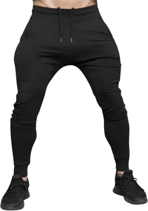 ZYXTIM Mens Casual Jogger Sweatpants Stretch Drawstring Gym Workout Athletic Track Pants Slim Fit Tapered Cuffed Trousers