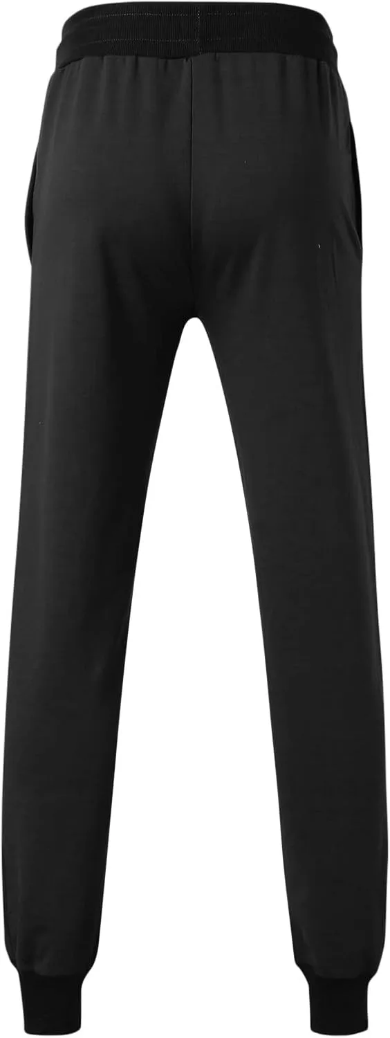 ZYXTIM Mens Casual Jogger Sweatpants Stretch Drawstring Gym Workout Athletic Track Pants Slim Fit Tapered Cuffed Trousers